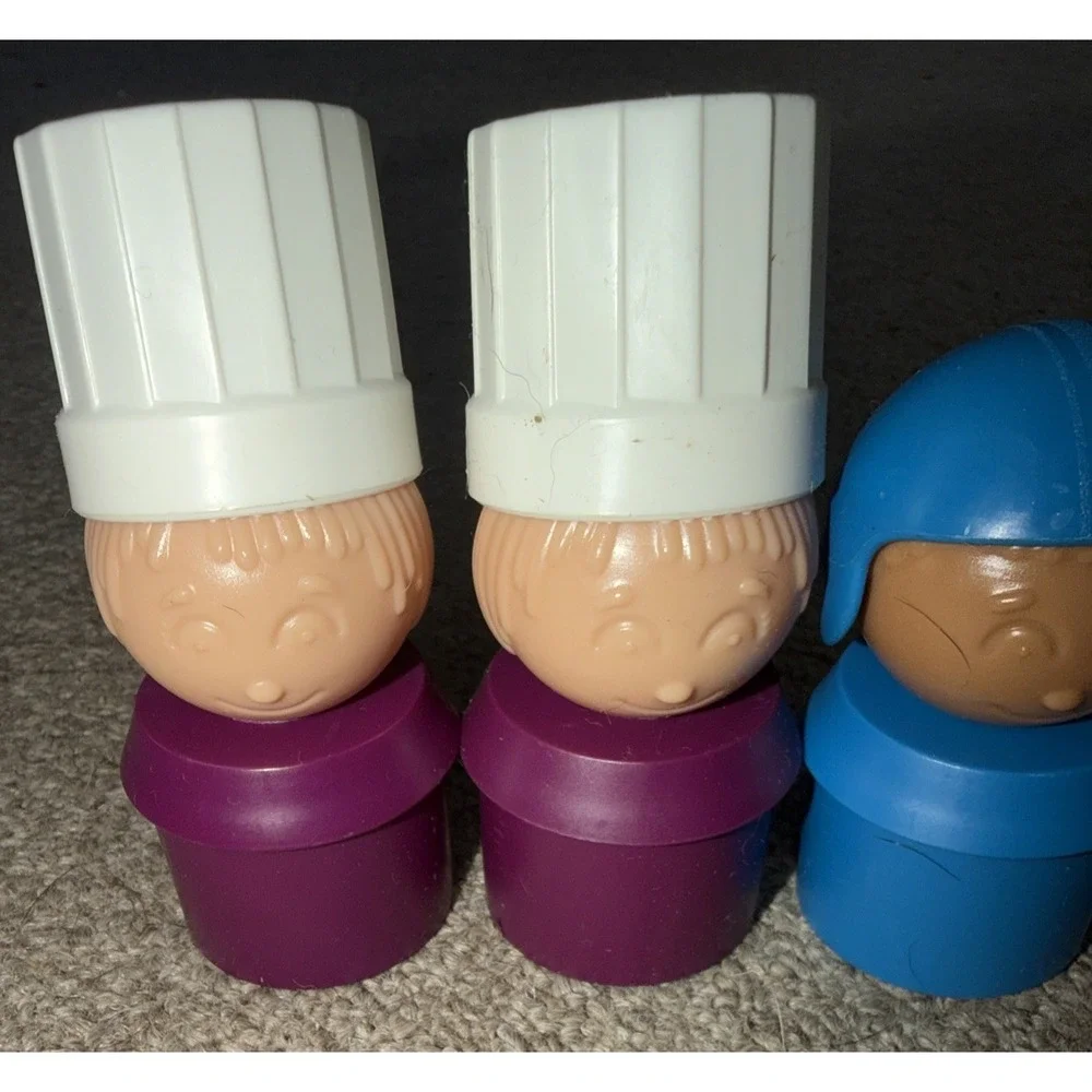 Vintage Tupperware Toys 1980's LI'L TUPPERS People 7 Figures All Brand New